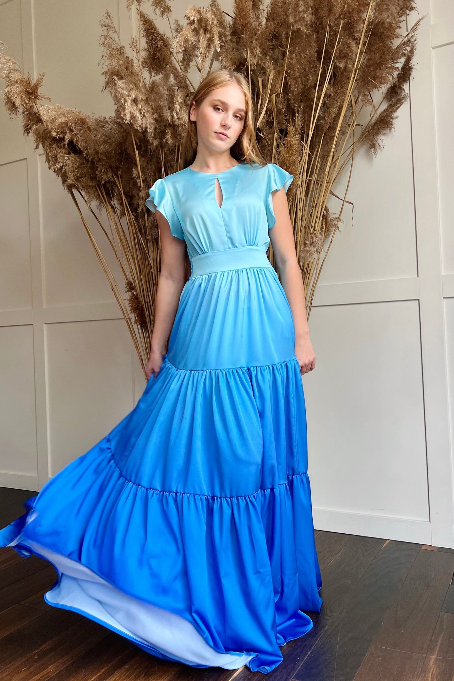 Fairytale dress in blue tones