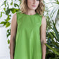 Organic cotton bell shape dress with pockets