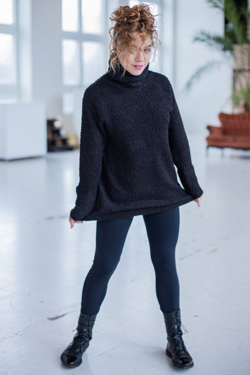 Black tencel modal leggings