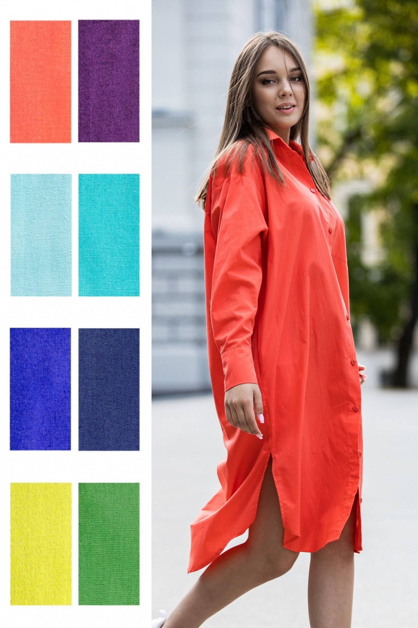Oversize shirt in many colors