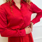 Classic Satin blouse with buttons and collar