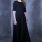 Black maxi dress with circle skirts