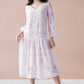Midi length lace dress