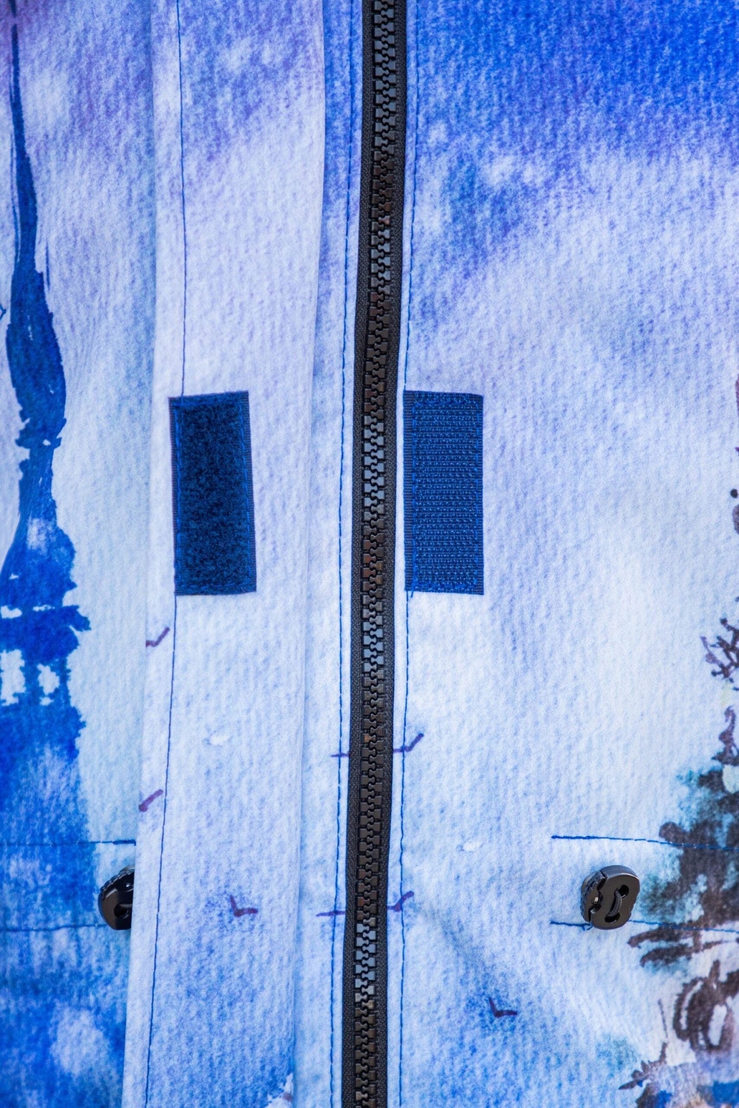 Softshell mētelis/parka ar gleznotu Rīgu