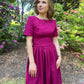 Wild Aster Bridesmaid dress with pleats