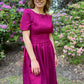 Wild Aster Bridesmaid dress with pleats