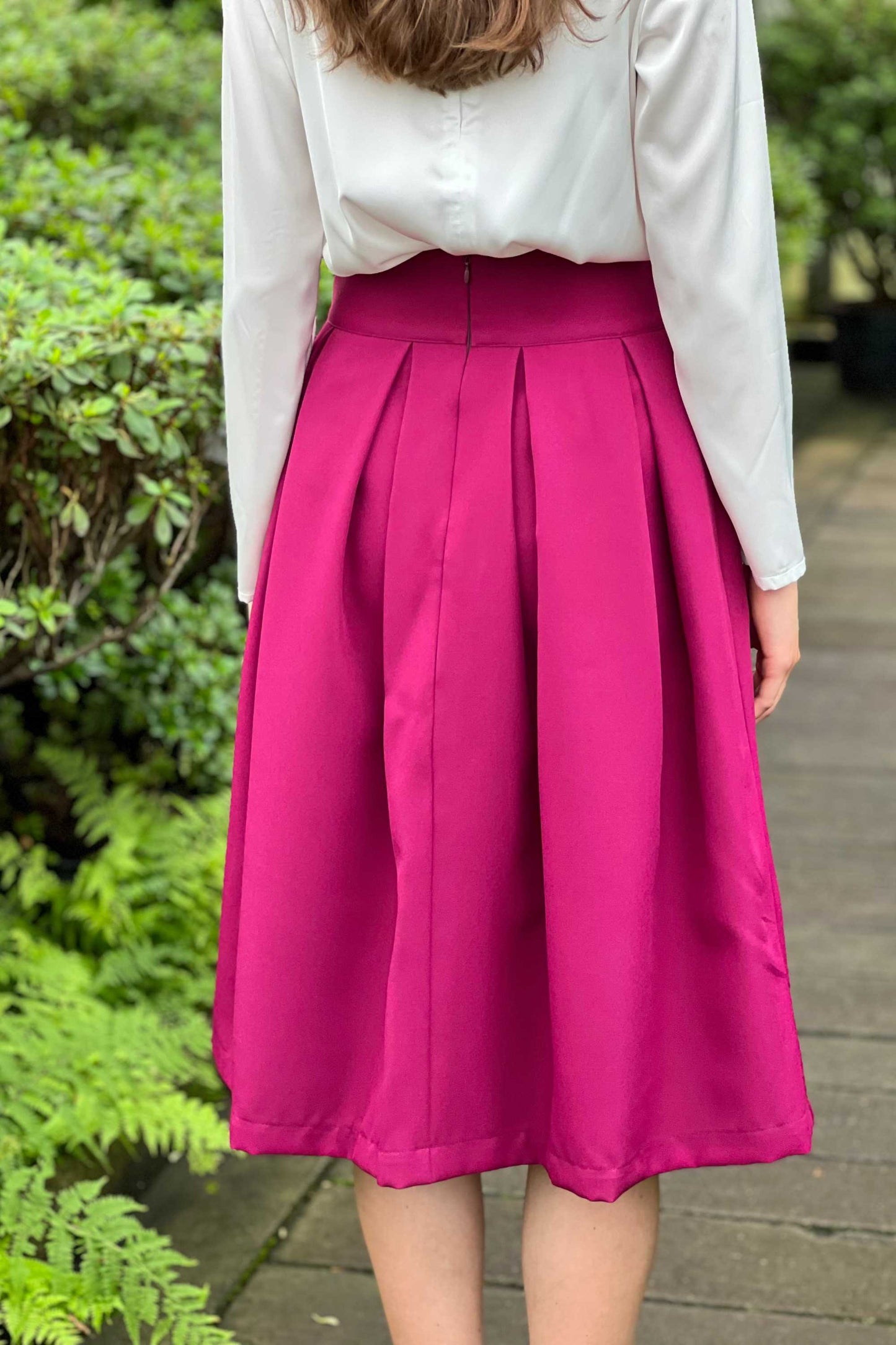 Flared skirts with side pockets