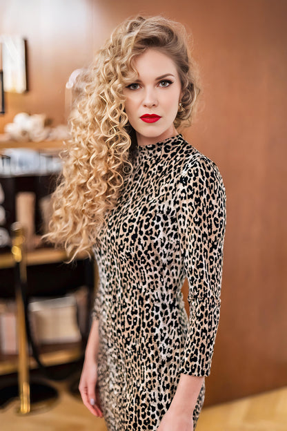 Leopard Print Jersey Dress – GUNTINA