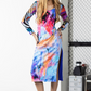 Long dress with a bright print