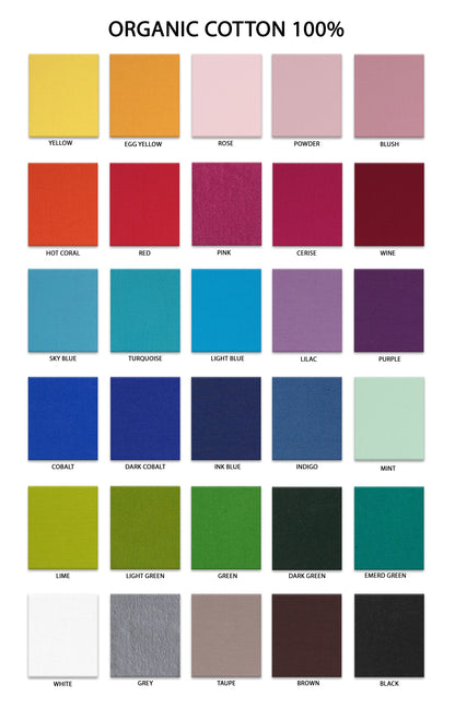 Red, classic organic cotton dress