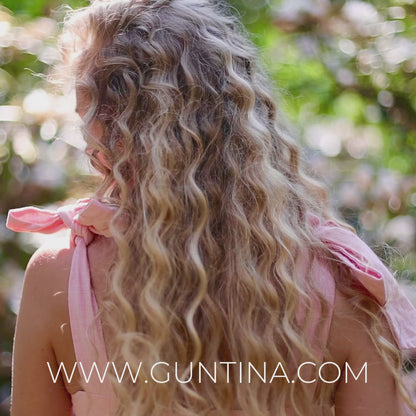 Rose Flared Linen Maxi Dress with Pockets