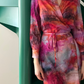 Colorful kimono type dress