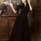 Maxi dress with circle skirt and separated belt