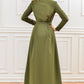 Maxi dress with front buttons