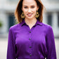 Purple blouse with buttons