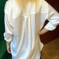 Satin blouse with long sleeves