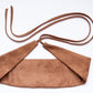 Light brown, beige belt with pocket