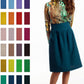 Pleated midi skirts in many colors