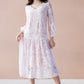 Midi length lace dress