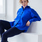 Bright blue organic cotton shirt with buttons