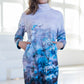 Jumperdress / tunic with blue and white floral print