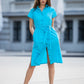 Cotton shirt dress in many colors