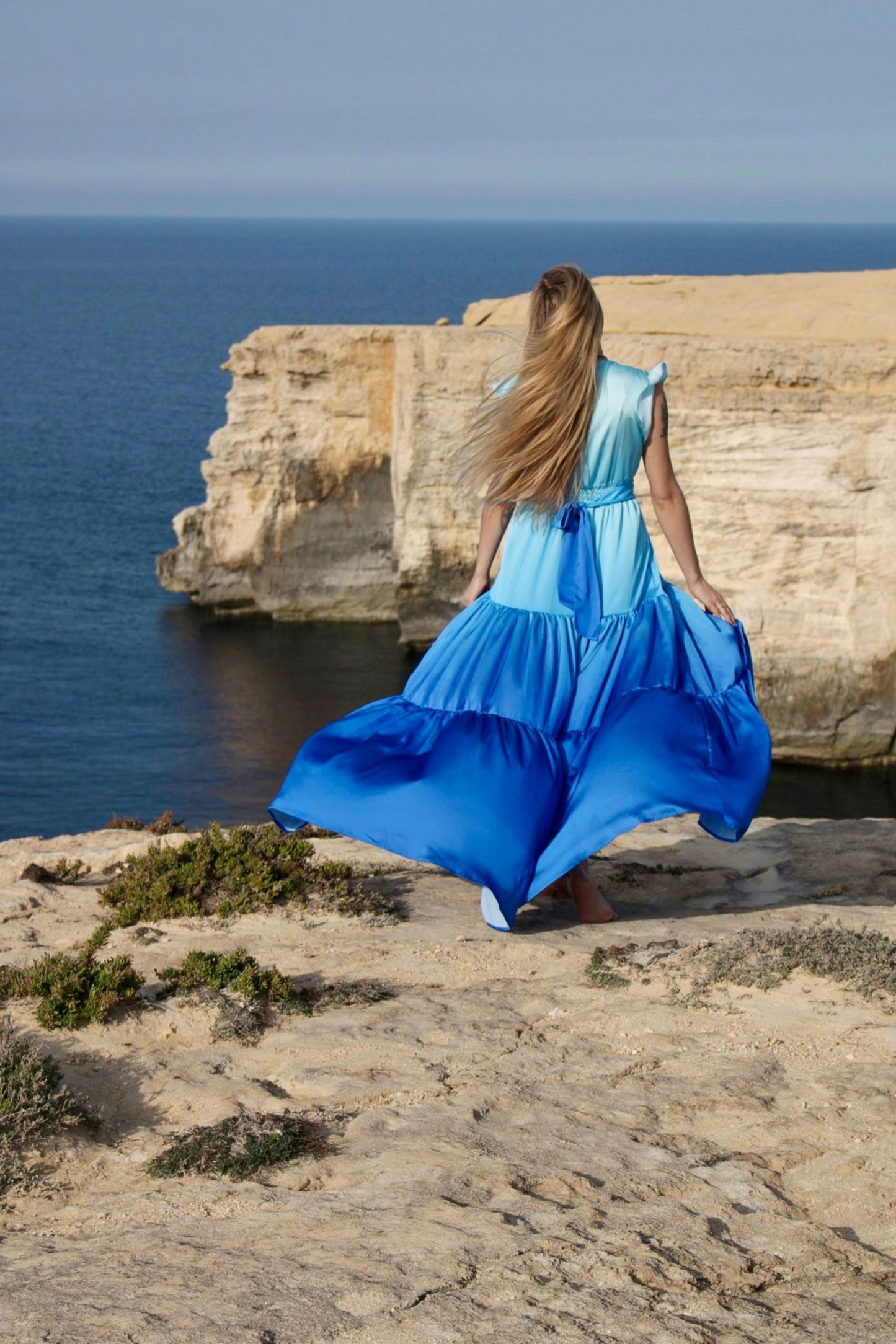 Fairytale dress in blue tones