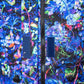 Softshell mētelis / parka ar zilu abstraktu apdruku