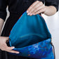 Handbag with abstract print