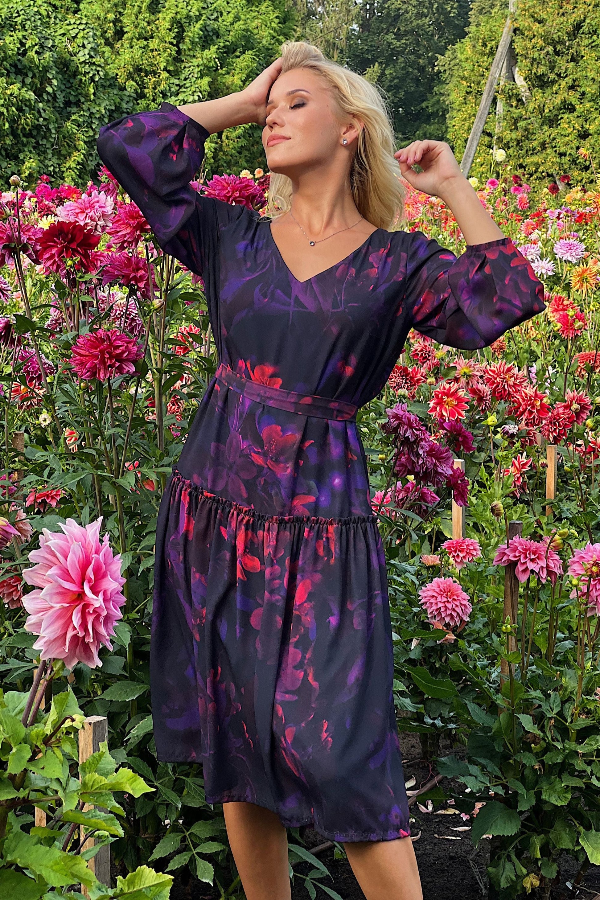 dark purple chiffon dress open lace back dress Elegant Light Purple Chiffon One Shoulder A-line Long Prom Dress Eveni DaintyBridal