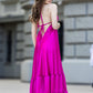 Long dress with narrow straps