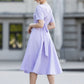 Light Lilac dress with circle skirts
