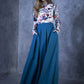 Pleated maxi skirts with pockets in many colors
