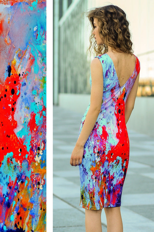 Dress with cut out back